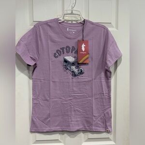 Cotopaxi Women's Medium Coto-Pilot T-Shirt Tee Antique Purple NWT Cotton